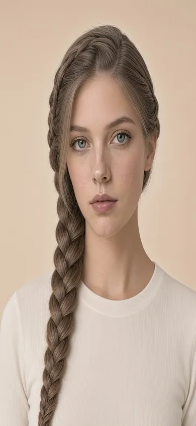 Mobile screenshot of the French braid tool